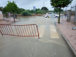 Las lluvias dejan más de 100 litros por metro cuadrado en varios puntos de la comarca 7