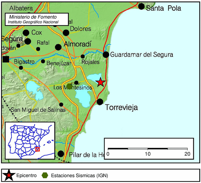 Terremoto de 2,1 de magnitud se deja sentir en Torrevieja 6