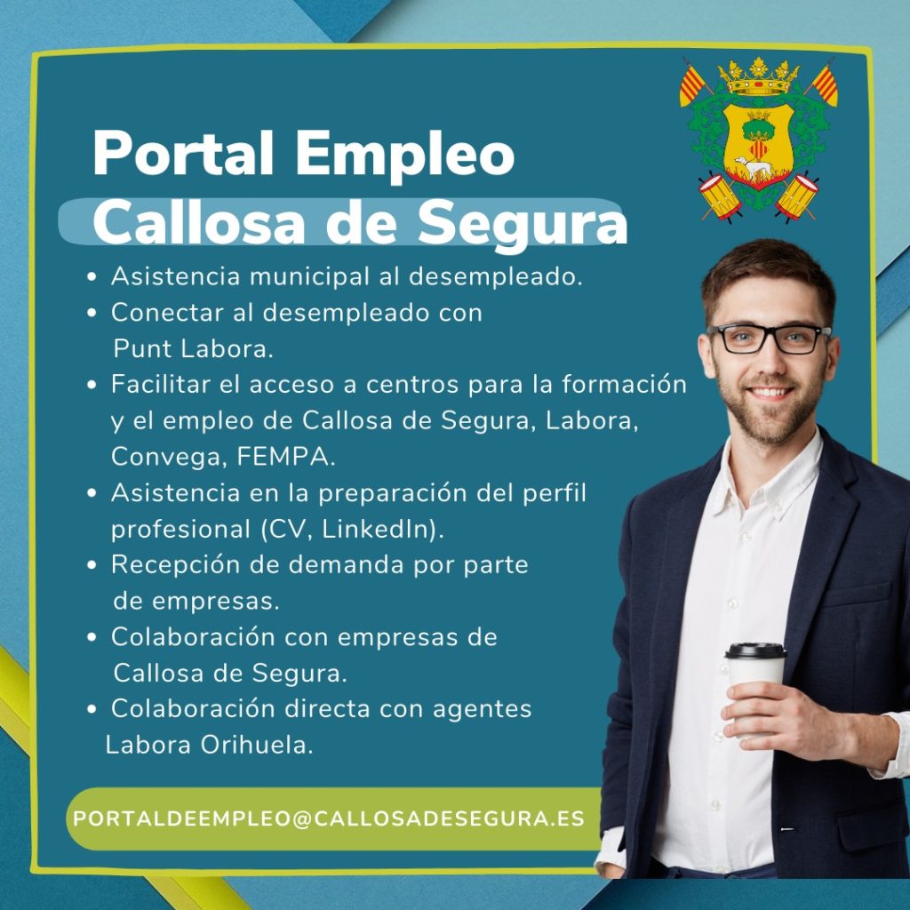 Callosa de Segura activa un portal empleo para mejorar la formación e inserción laboral