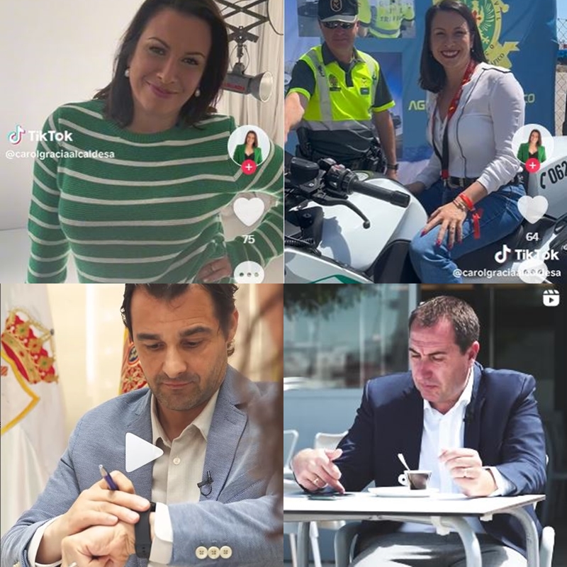 Carolina Gracia, Eduardo Dolón o Antonio Bernabéu en vídeos que han publicado en sus redes sociales