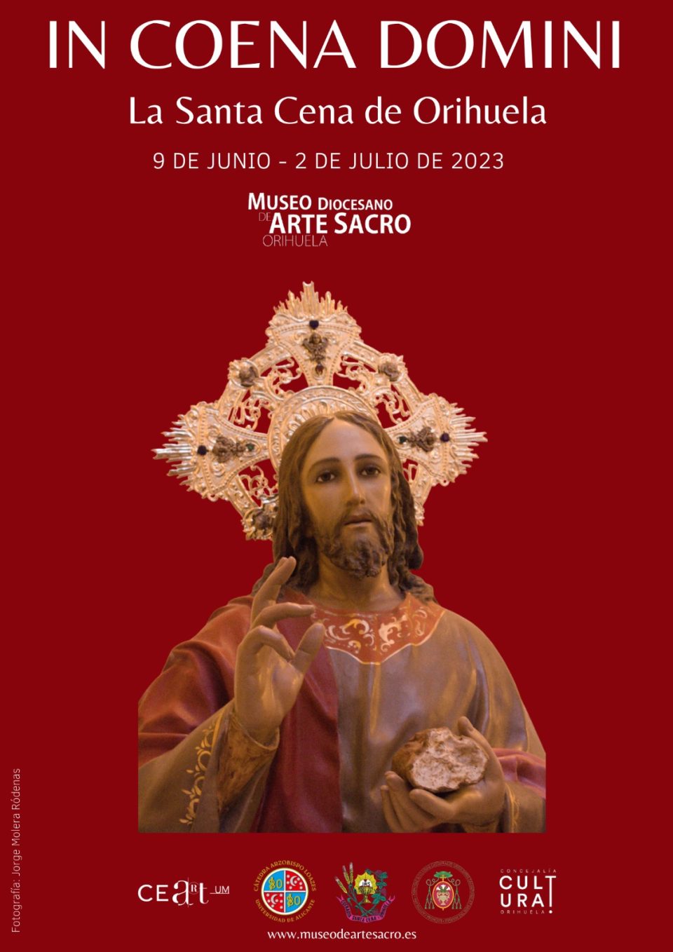 Cartel de la exposición de la Santa Cena de Orihuela en el Museo de Arte Sacro