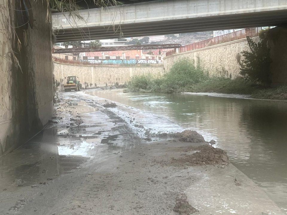 Medio Ambiente Orihuela realiza trabajos de limpieza en el río para garantizar su mantenimiento a su paso por el tramo urbano