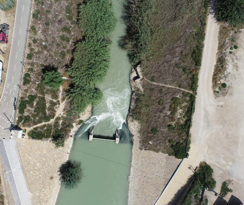 La CHS sobrevuela con drones el Segura para recopilar datos del encauzamiento del río