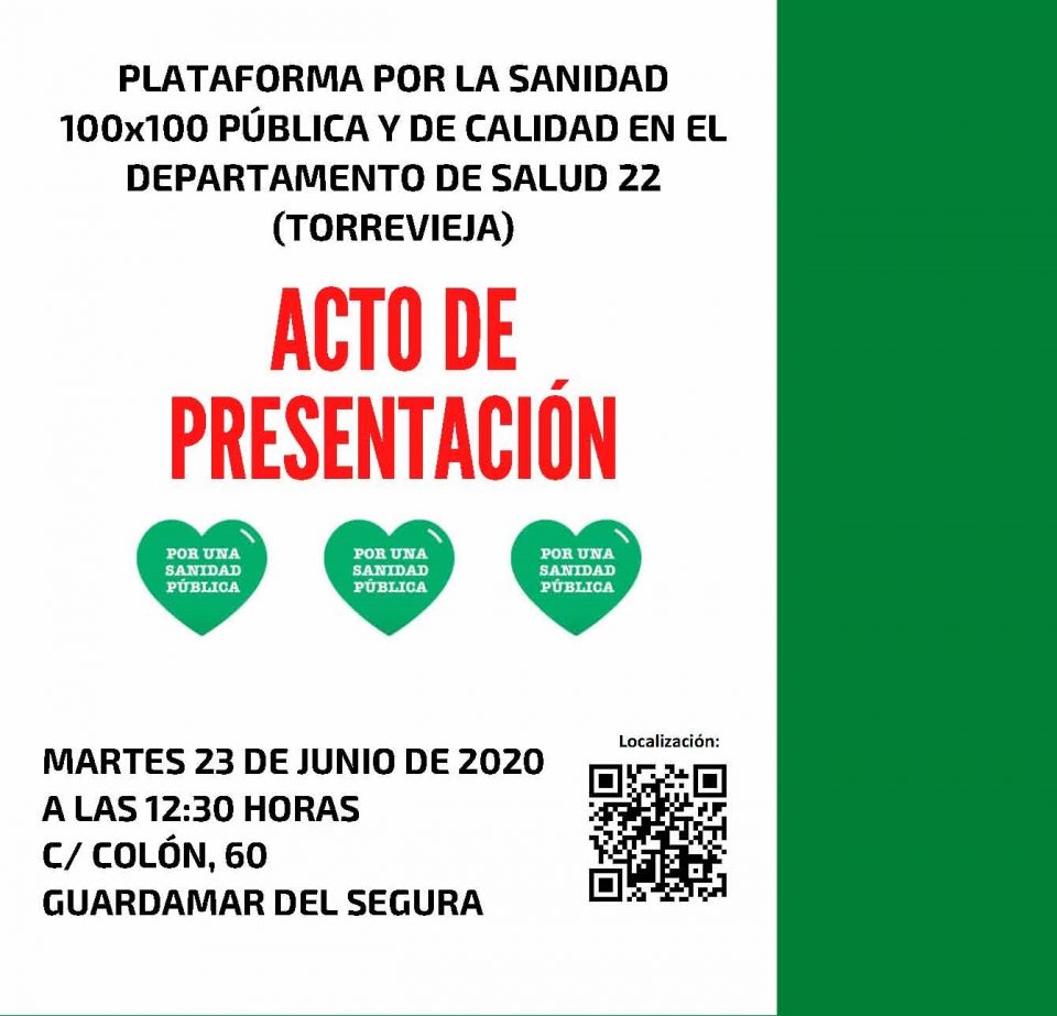 Nace en Guardamar una plataforma por la sanidad pública del departamento de Torrevieja 6