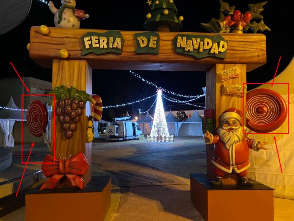 Roban parte del decorado de la Feria de Navidad de San Miguel de Salinas 6